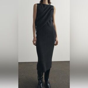 Zara basic knit stole dress